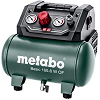 metabo 4061792174061 601501000-Compresor Basic 160-6 W of Potencia 0-9 Kw calderín 24 l- Negro